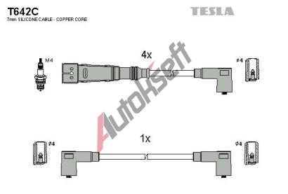 TESLA Zapalovac kabely original TE T642C, T642C