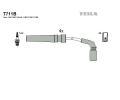 Sada kabel pro zapalovn TESLA ‐ TE T711B