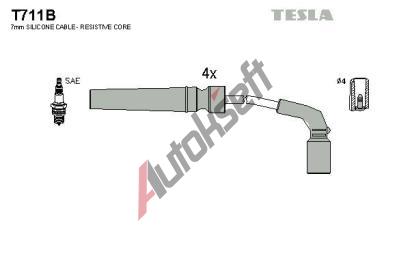 TESLA Sada kabel pro zapalovn TE T711B, T711B