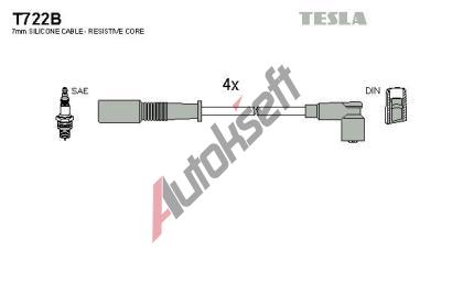 TESLA Sada kabel pro zapalovn TE T722B, T722B