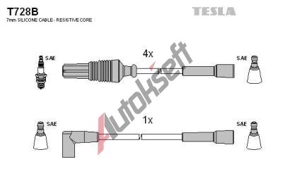 TESLA Sada kabel pro zapalovn TE T728B, T728B