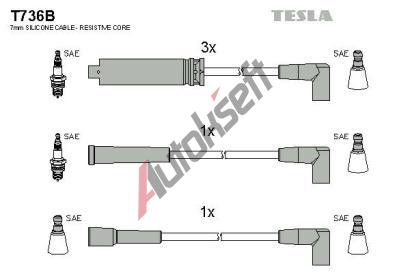 TESLA Sada kabel pro zapalovn TE T736B, T736B