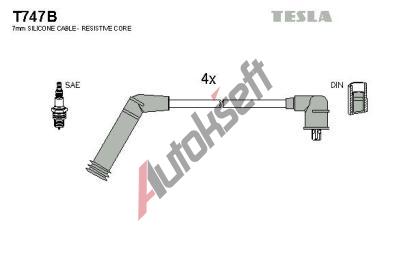 TESLA Sada kabel pro zapalovn TE T747B, T747B