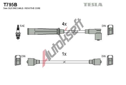 TESLA Sada kabel pro zapalovn TE T795B, T795B