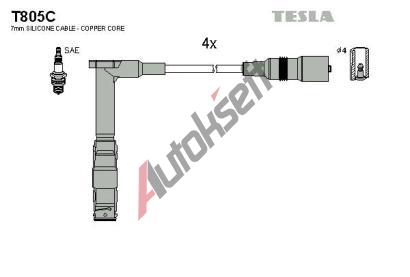 TESLA Zapalovac kabely original TE T805C, T805C