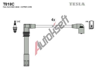 TESLA Zapalovac kabely original TE T818C, T818C