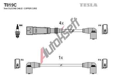 TESLA Zapalovac kabely original TE T819C, T819C