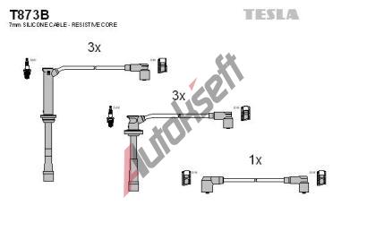 TESLA Sada kabel pro zapalovn TE T873B, T873B