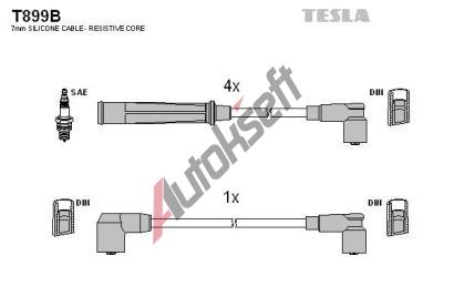 TESLA Sada kabel pro zapalovn TE T899B, T899B