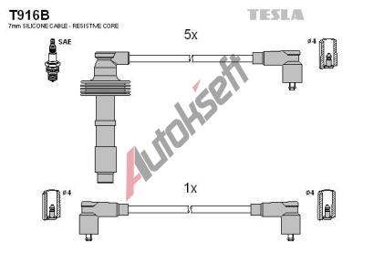 TESLA Sada kabel pro zapalovn TE T916B, T916B