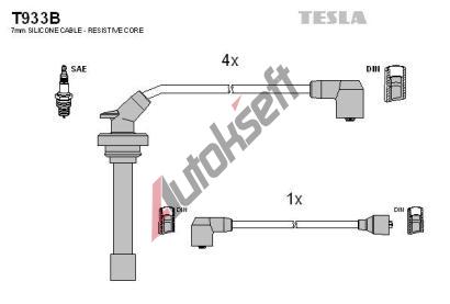 TESLA Sada kabel pro zapalovn TE T933B, T933B