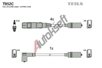 TESLA Zapalovac kabely original TE T952C, T952C
