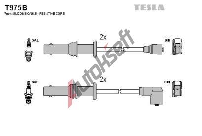 TESLA Sada kabel pro zapalovn TE T975B, T975B