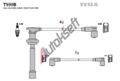 TESLA Sada kabel pro zapalovn TE T999B, T999B