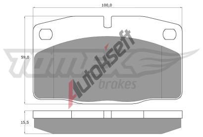 TOMEX Brakes Sada brzdovch destiek TMX TX 10-13, TX 10-13