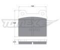 TOMEX Brakes Sada brzdovch destiek ‐ TMX TX 10-18