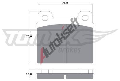 TOMEX Brakes Sada brzdovch destiek TMX TX 10-18, TX 10-18