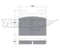 TOMEX Brakes Sada brzdovch destiek ‐ TMX TX 10-181