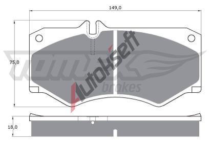 TOMEX Brakes Sada brzdovch destiek TMX TX 10-20, TX 10-20