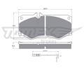 Sada brzdovch destiek TOMEX Brakes ‐ TMX TX 10-202