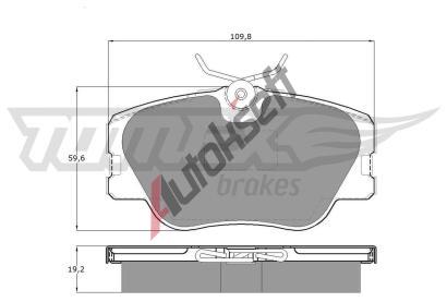 TOMEX Brakes Sada brzdovch destiek TMX TX 10-21, TX 10-21