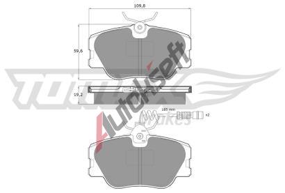 TOMEX Brakes Sada brzdovch destiek TMX TX 10-211, TX 10-211