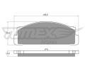TOMEX Brakes Sada brzdovch destiek ‐ TMX TX 10-24