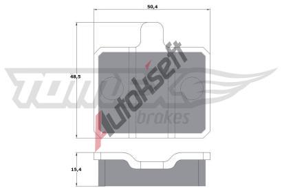 TOMEX Brakes Sada brzdovch destiek TMX TX 10-25, TX 10-25