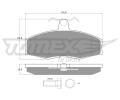 TOMEX Brakes Sada brzdovch destiek ‐ TMX TX 10-272