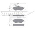 TOMEX Brakes Sada brzdovch destiek ‐ TMX TX 10-281