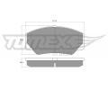 Sada brzdovch destiek TOMEX Brakes ‐ TMX TX 10-30