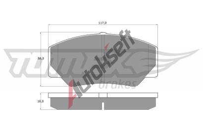 TOMEX Brakes Sada brzdovch destiek TMX TX 10-30, TX 10-30