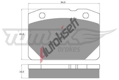 TOMEX Brakes Sada brzdovch destiek TMX TX 10-31, TX 10-31