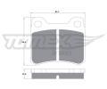 TOMEX Brakes Sada brzdovch destiek ‐ TMX TX 10-37