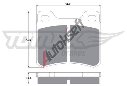 TOMEX Brakes Sada brzdovch destiek TMX TX 10-37, TX 10-37