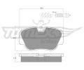TOMEX Brakes Sada brzdovch destiek ‐ TMX TX 10-381