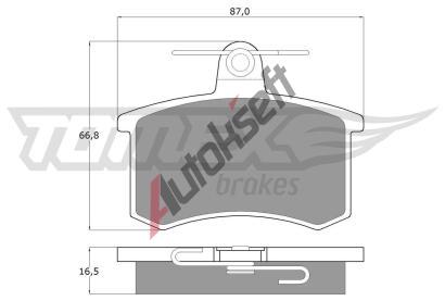 TOMEX Brakes Sada brzdovch destiek TMX TX 10-62, TX 10-62