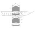 Sada brzdovch destiek TOMEX Brakes ‐ TMX TX 10-641