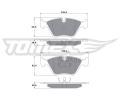 TOMEX Brakes Sada brzdovch destiek ‐ TMX TX 10-69