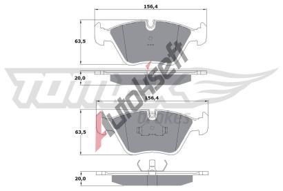 TOMEX Brakes Sada brzdovch destiek TMX TX 10-69, TX 10-69