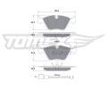 TOMEX Brakes Sada brzdovch destiek ‐ TMX TX 10-691