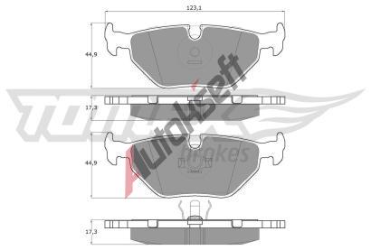 TOMEX Brakes Sada brzdovch destiek TMX TX 10-70, TX 10-70