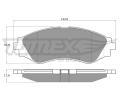 TOMEX Brakes Sada brzdovch destiek ‐ TMX TX 10-74