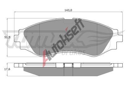 TOMEX Brakes Sada brzdovch destiek TMX TX 10-74, TX 10-74