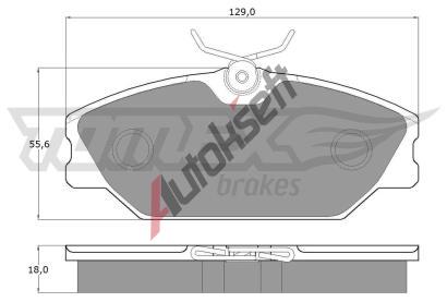 TOMEX Brakes Sada brzdovch destiek TMX TX 10-771, TX 10-771