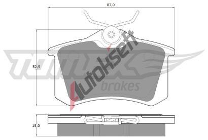 TOMEX Brakes Sada brzdovch destiek TMX TX 10-78, TX 10-78
