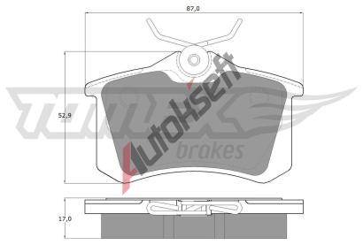 TOMEX Brakes Sada brzdovch destiek TMX TX 10-781, TX 10-781