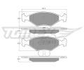 Sada brzdovch destiek TOMEX Brakes ‐ TMX TX 10-79