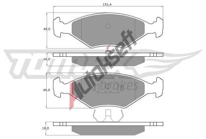 TOMEX Brakes Sada brzdovch destiek TMX TX 10-79, TX 10-79