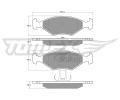 TOMEX Brakes Sada brzdovch destiek ‐ TMX TX 10-793